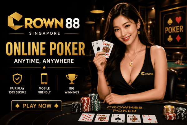online poker singapore crown88 casino girl poker table gameplay