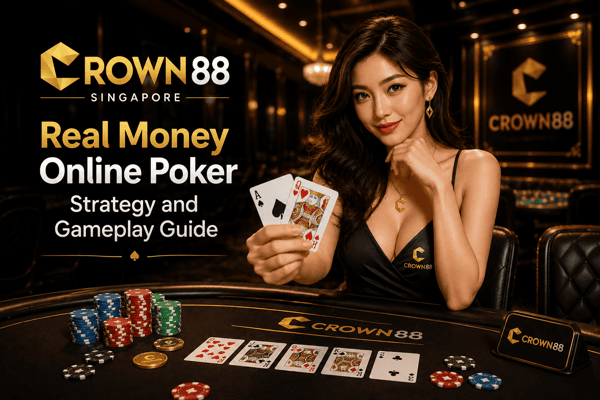 real money poker singapore crown88 casino girl poker table gameplay