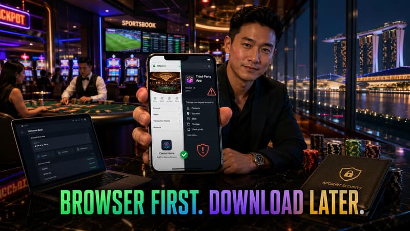 Crown88 mobile browser compared with an unofficial casino app download